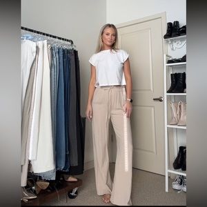 Pull&Bear Drawstring Linen Pants